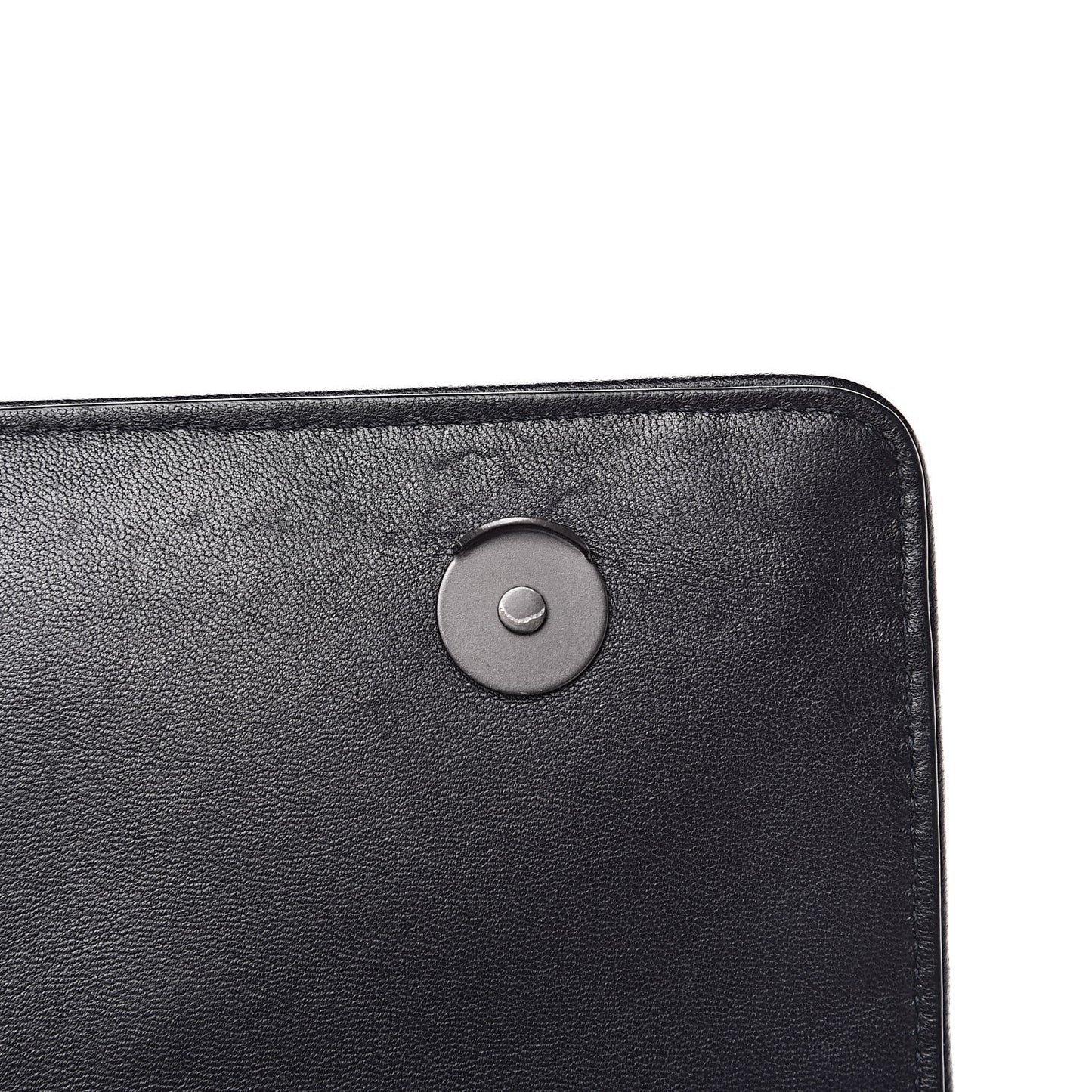 Nappa Ayers Intrecciato Top Handle Bag Black Light Grey