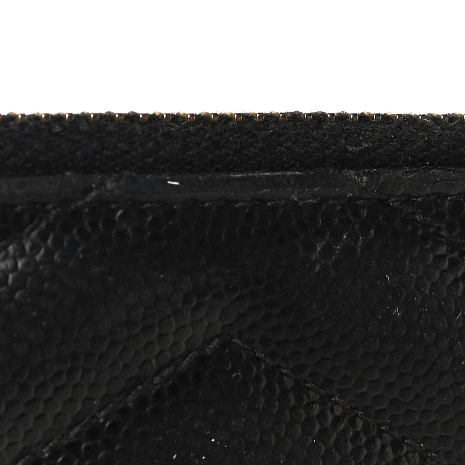 Saint Laurent Grain De Poudre Matelasse Chevron Monogram Zipped Card Case Black 21 of 22