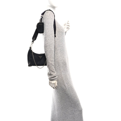 Prada Nylon Re-Edition 2005 Shoulder Bag Black 2 of 13