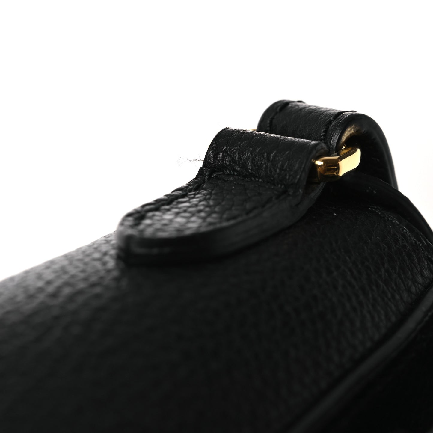 Grainy Calfskin Note Crossbody Bag Black