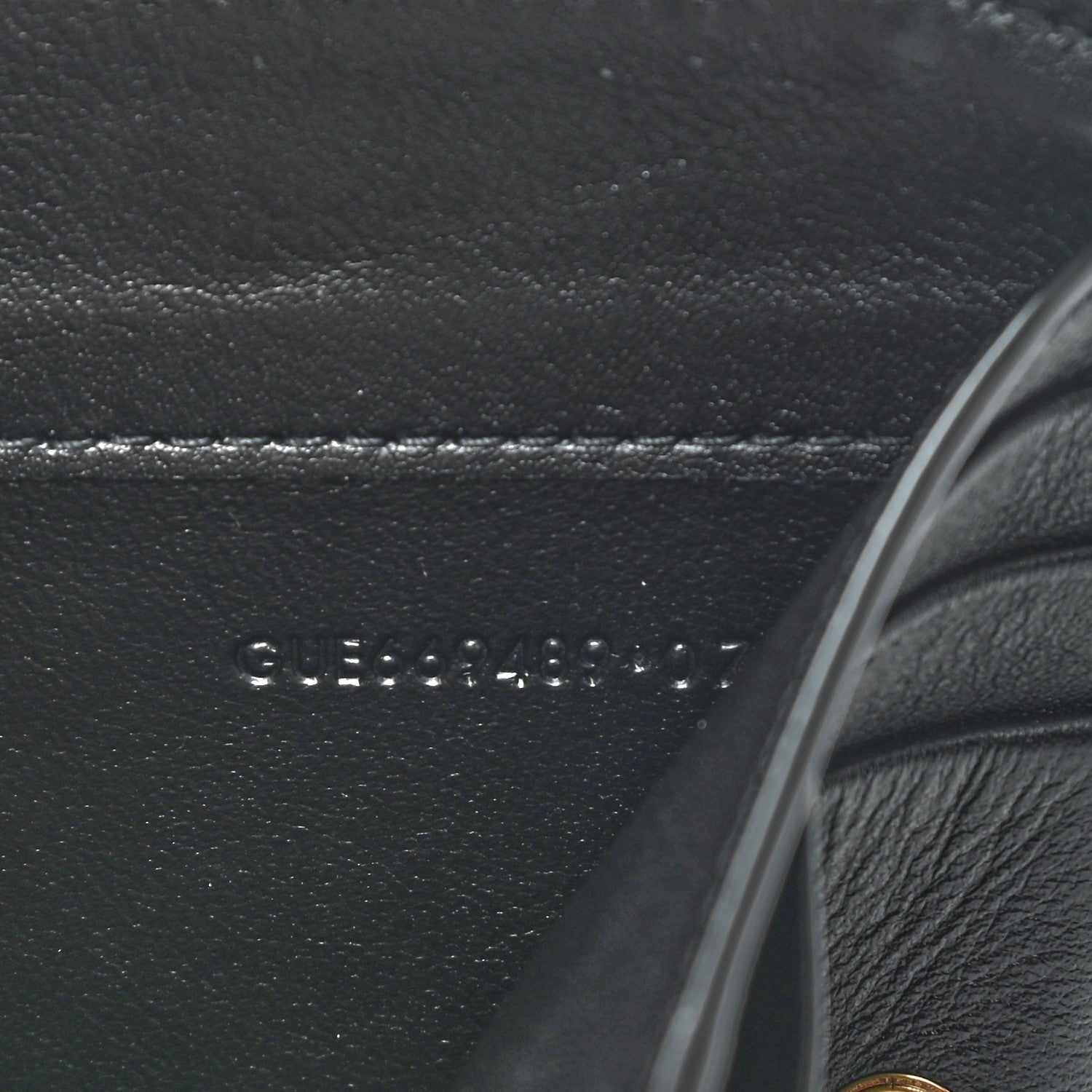 Saint Laurent Calfskin Crocodile Embossed Monogram Compact Wallet Blue Black 7 of 11