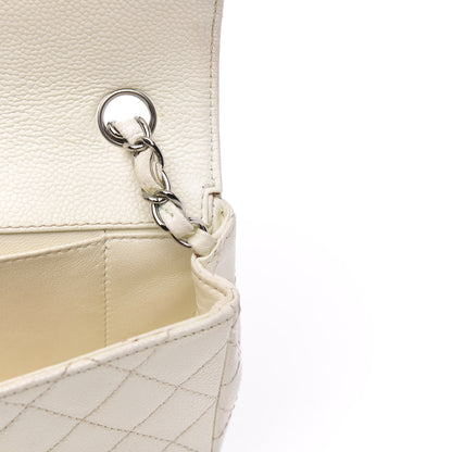 Chanel Caviar Quilted East West Flap White 11 of 12