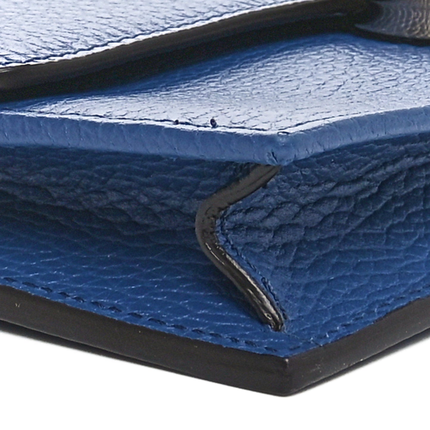 Dollar Calfskin Interlocking G Chain Wallet Caspian