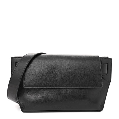 Jacquemus Grained Calfskin Le Capri Messenger Bag Black 1 of 9