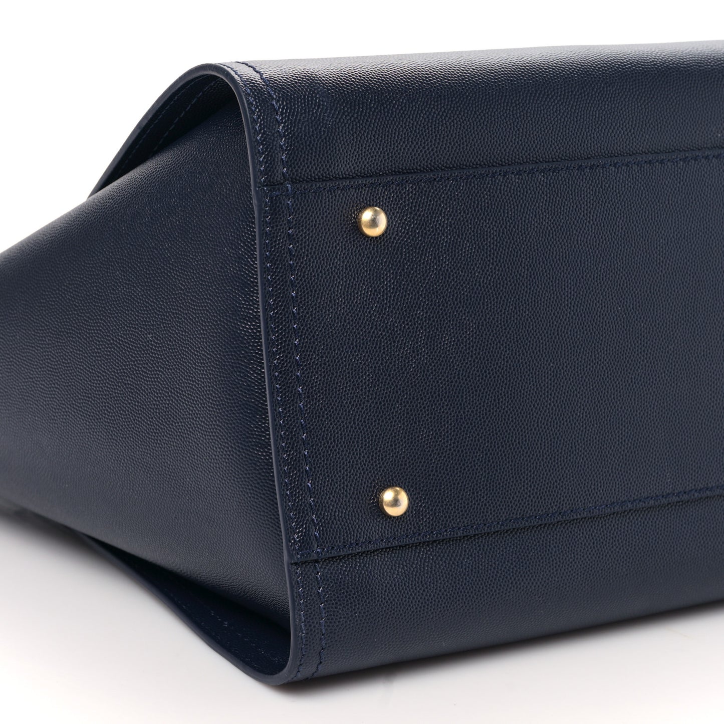 Caviar Small Studded Deauville Tote Navy