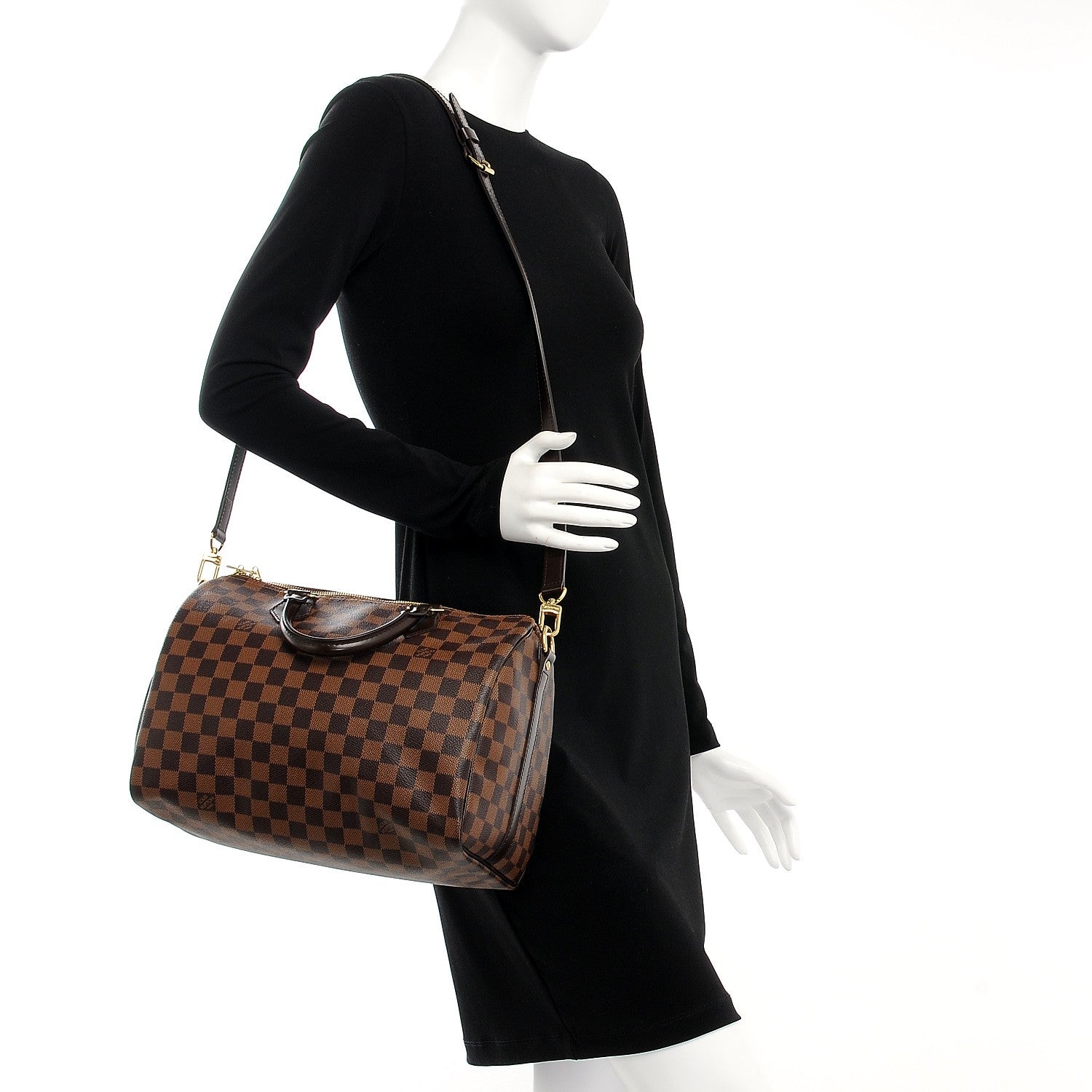 Louis Vuitton Damier Ebene Speedy Bandouliere 30 2 of 9