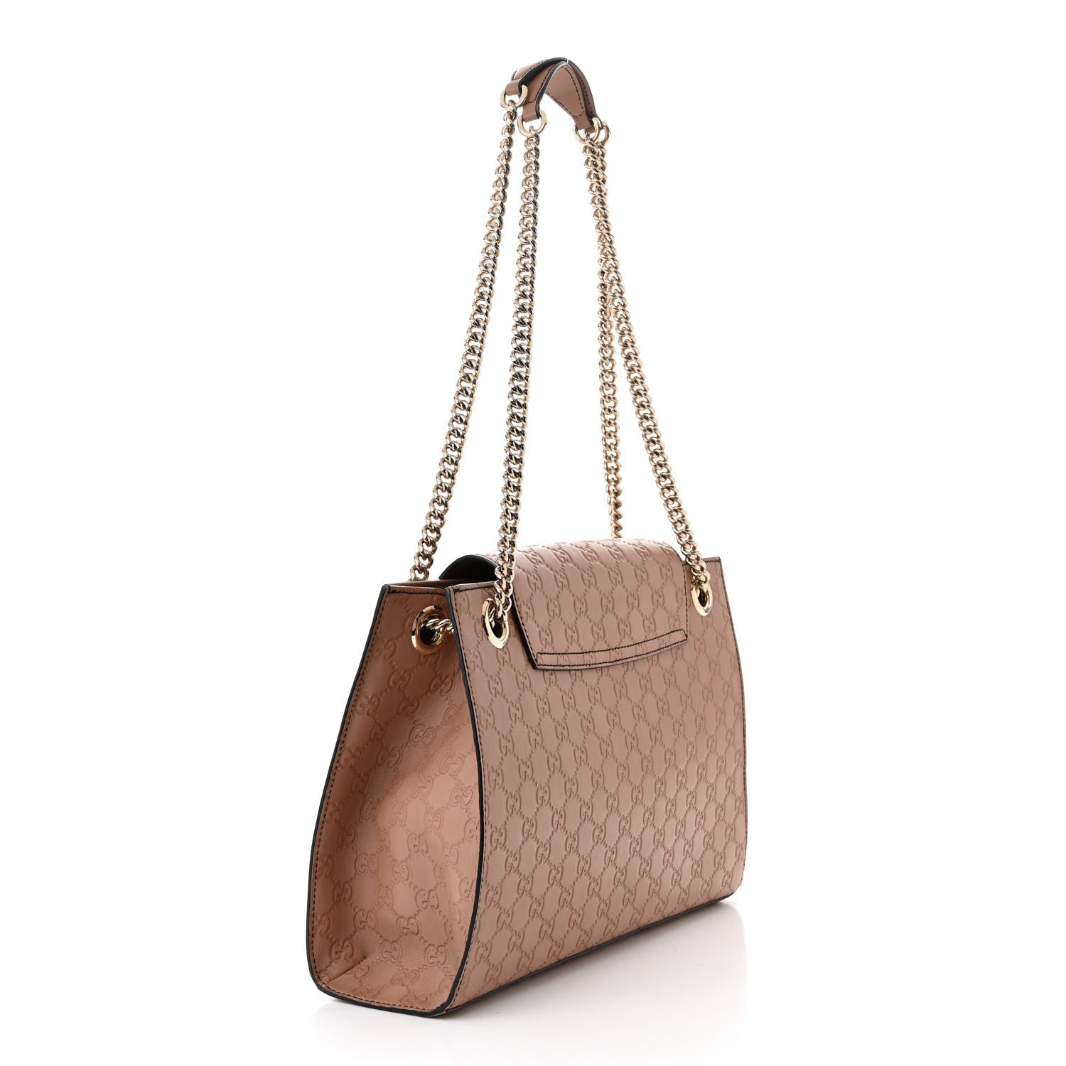 Gucci Guccissima Large Emily Chain Shoulder Bag Camelia 3 of 12