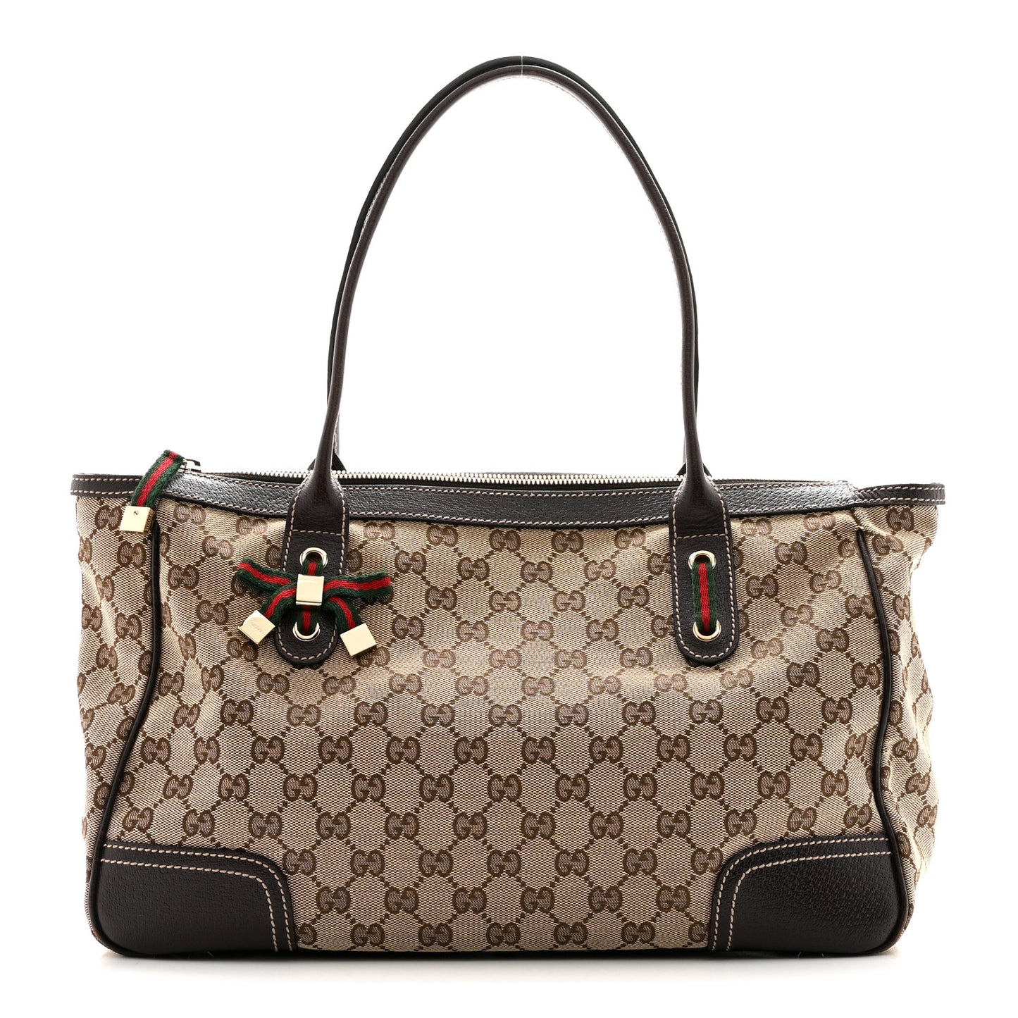 Monogram Medium Princy Tote Dark Brown