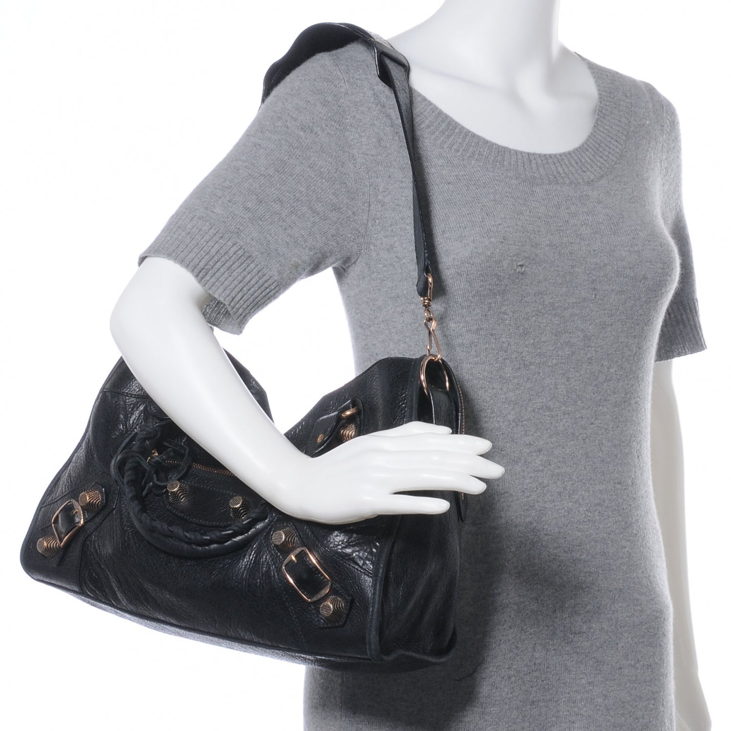 Balenciaga Agneau Giant 21 Rose Gold Hardware City Black 2 of 8