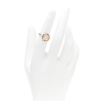 Hermes 18K Rose Gold Diamond PM Echappee Ring 50 5.25 2 of 5