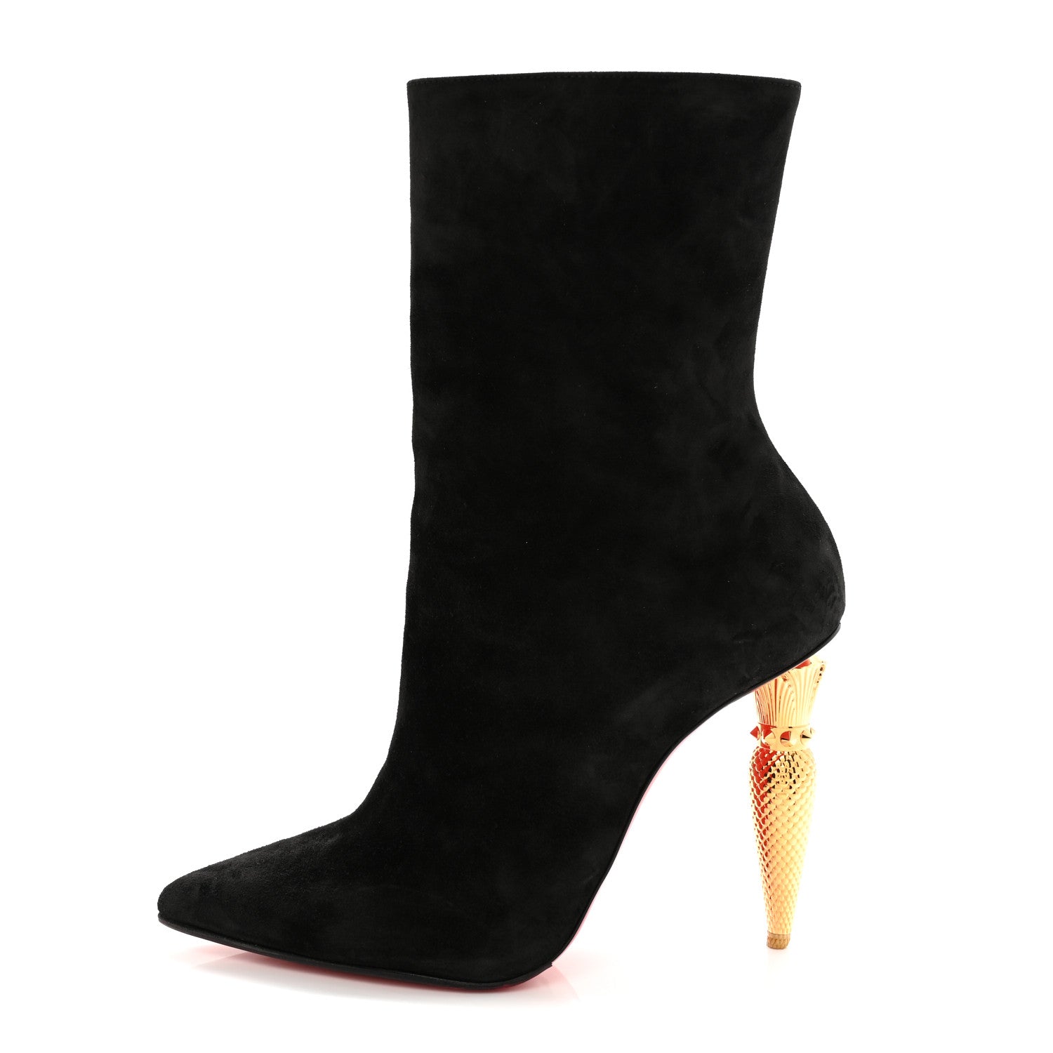 Christian Louboutin Suede Lipbooty 100 Booties 39 Black 1 of 11