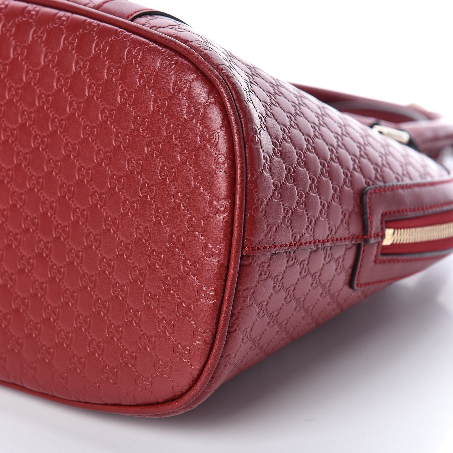 Microguccissima Medium Dome Bag Red