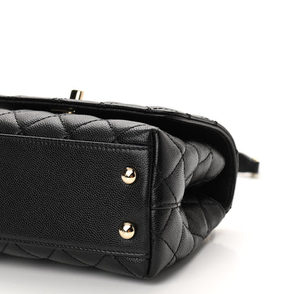 Chanel Caviar Quilted Extra Mini Coco Handle Flap Black 10 of 10