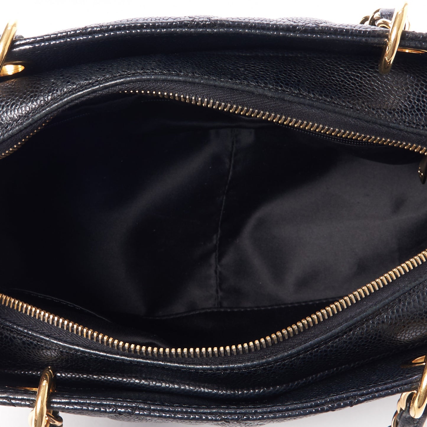 Caviar Quilted Petit Timeless Tote PTT Black