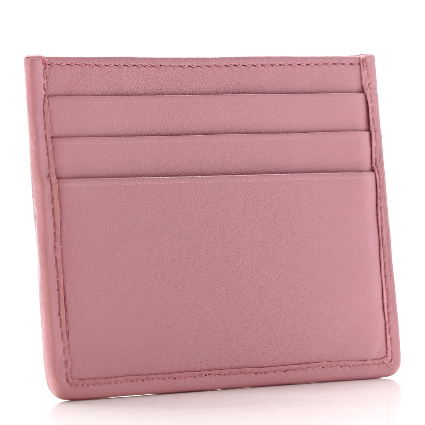 Nappa Impunture Logo Card Holder Rosa