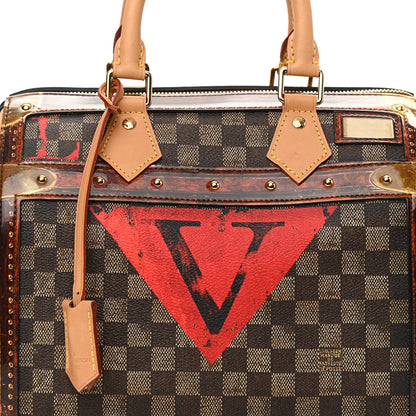 Louis Vuitton Transformed Damier Ebene Time Trunk Speedy Bandouliere 25 Black 6 of 9