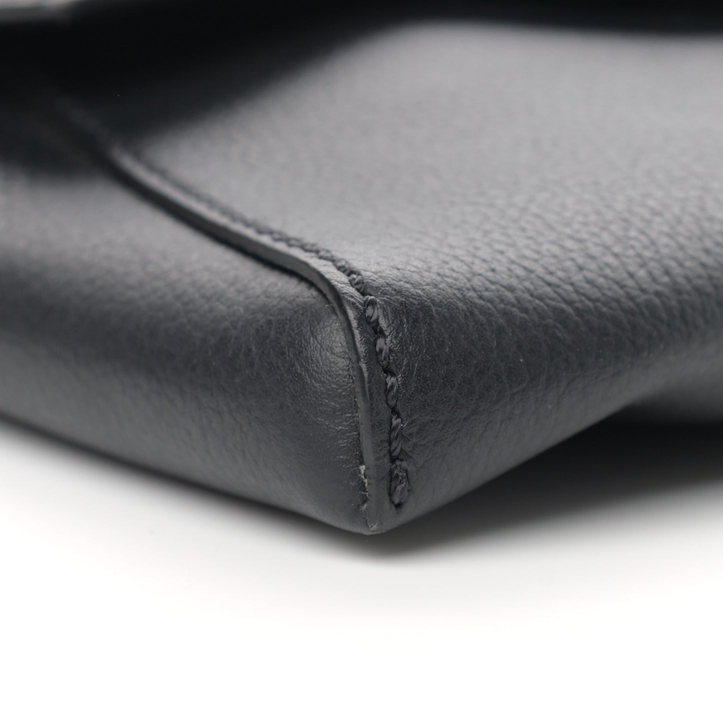 Grained Calfskin La Medusa Chain Crossbody Bag Black