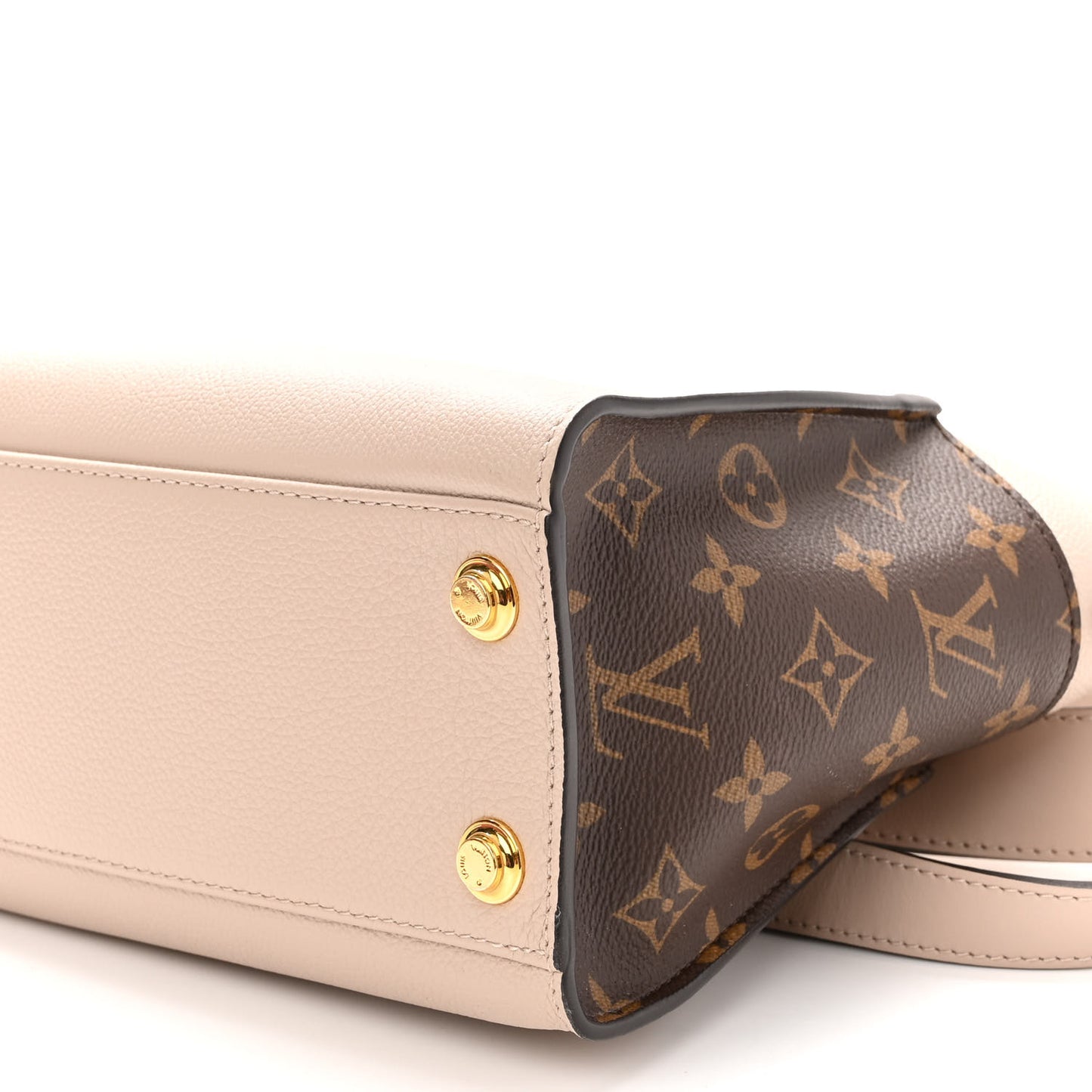 Calfskin Monogram On My Side PM Greige