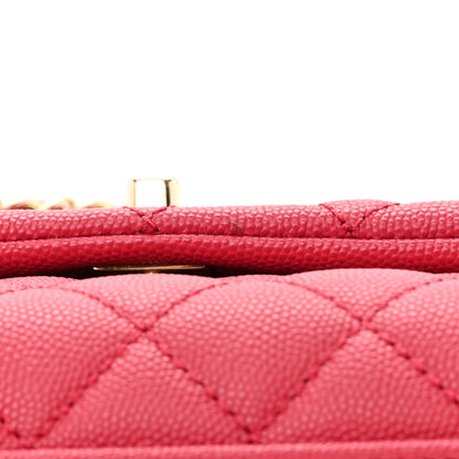 Chanel Caviar Quilted Mini Coco Handle Flap Fuchsia 13 of 13