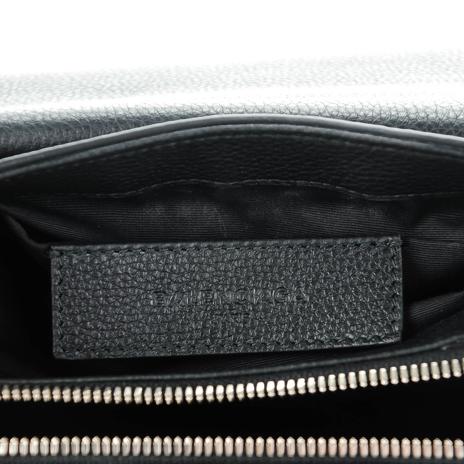 Balenciaga Grained Calfskin Le Dix Mini Soft Cartable Crossbody Black 7 of 8