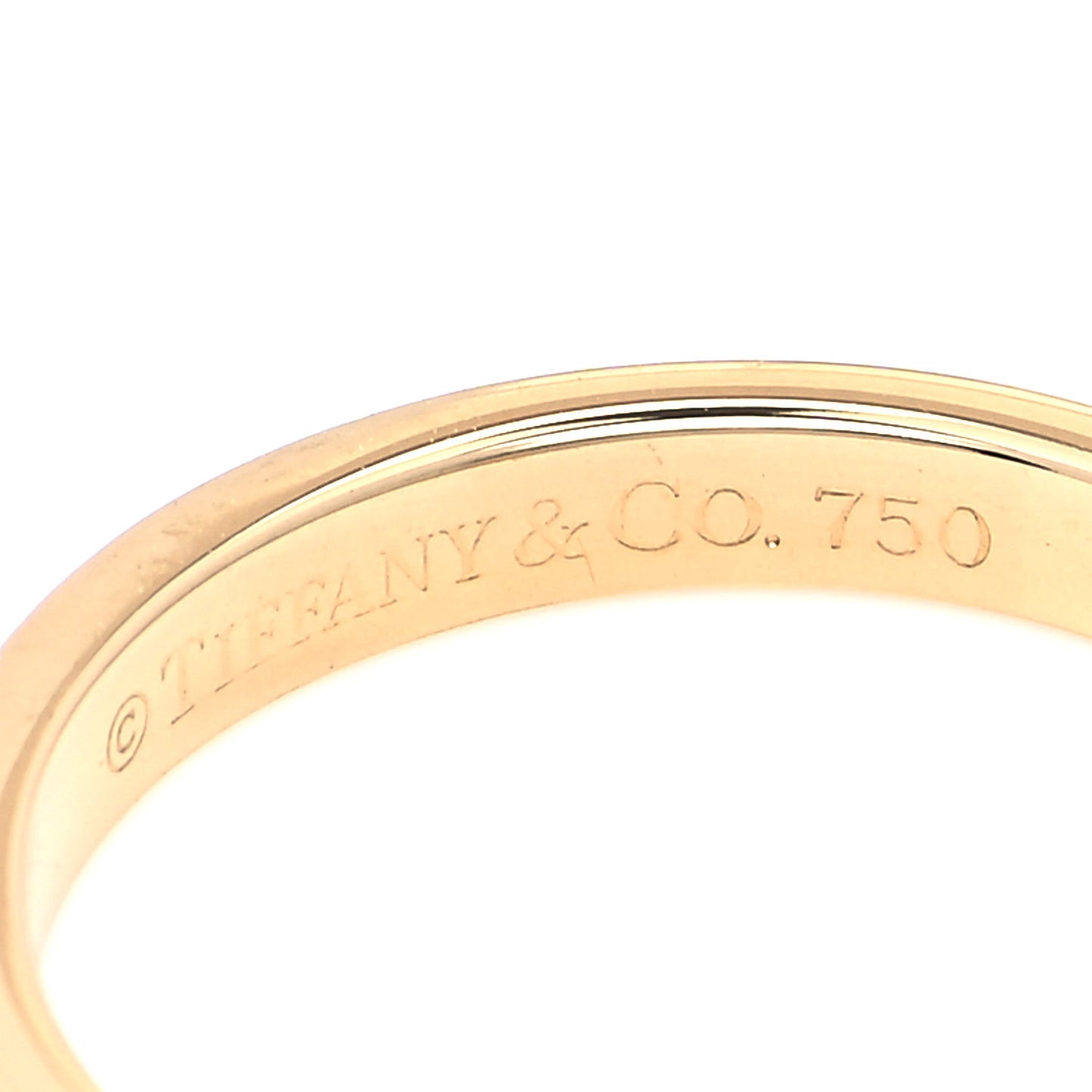 18K Yellow Gold Notes Fifth Avenue New York Ring 54 7