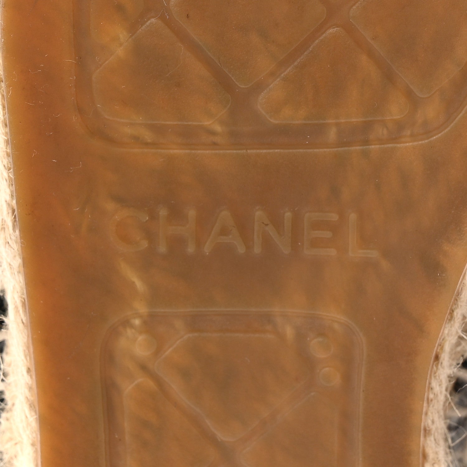 Chanel Tweed Grosgrain CC Espadrilles 38 Grey Black 7 of 10