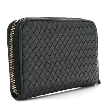 Bottega Veneta Nappa Intrecciato Zip Around Wallet Black 3 of 11