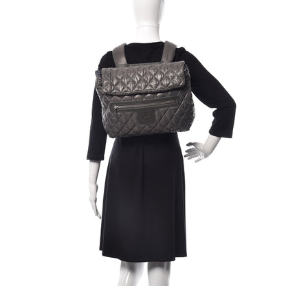 Chanel Nylon Quilted Coco Cocoon Backpack Gray 2 of 9