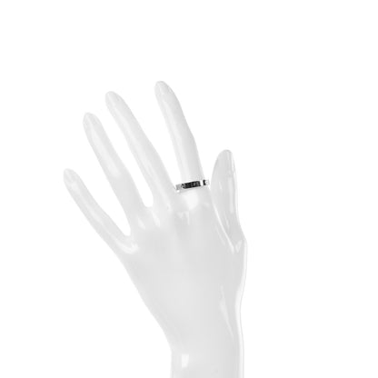 Cartier 18K White Gold 3.5mm LOVE Wedding Band Ring 57 8 2 of 5