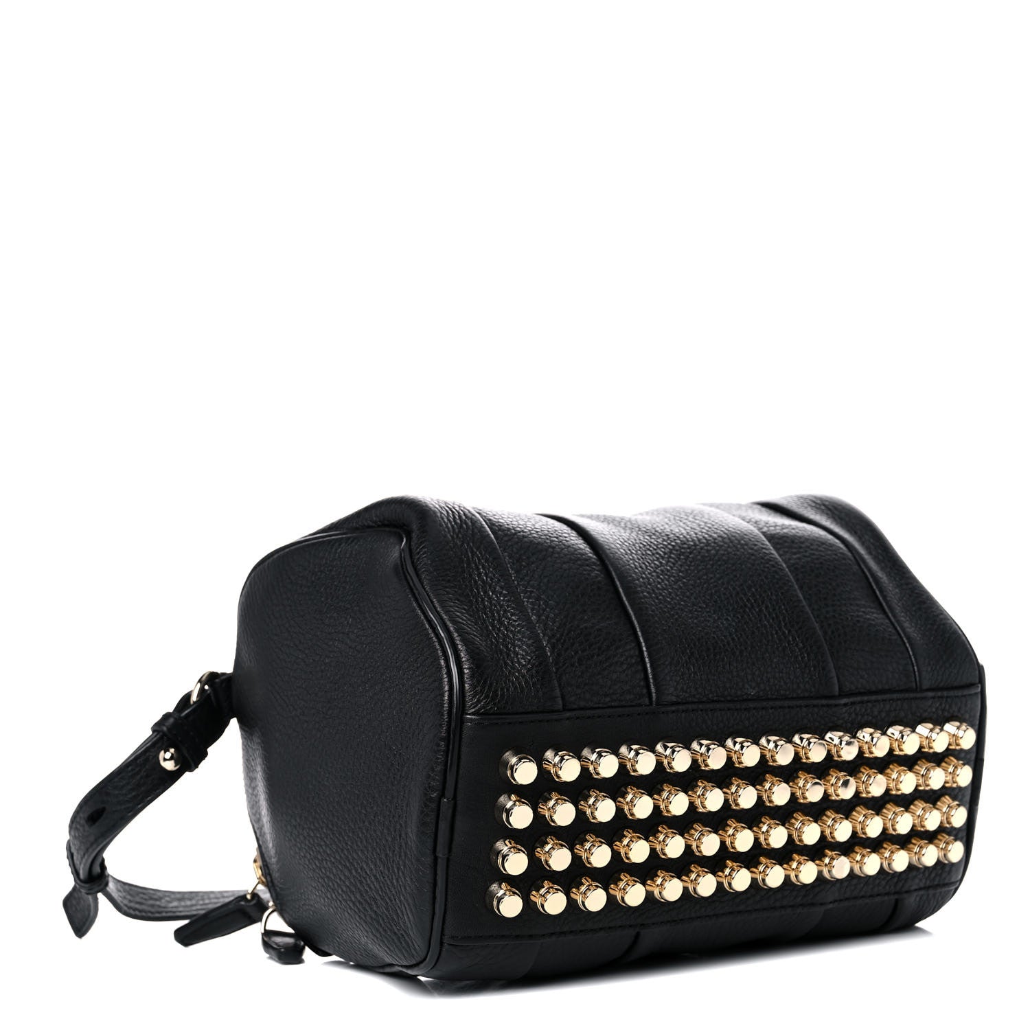 Alexander Wang Pebbled Lambskin Mini Rockie Black Pale Gold Hardware 4 of 8