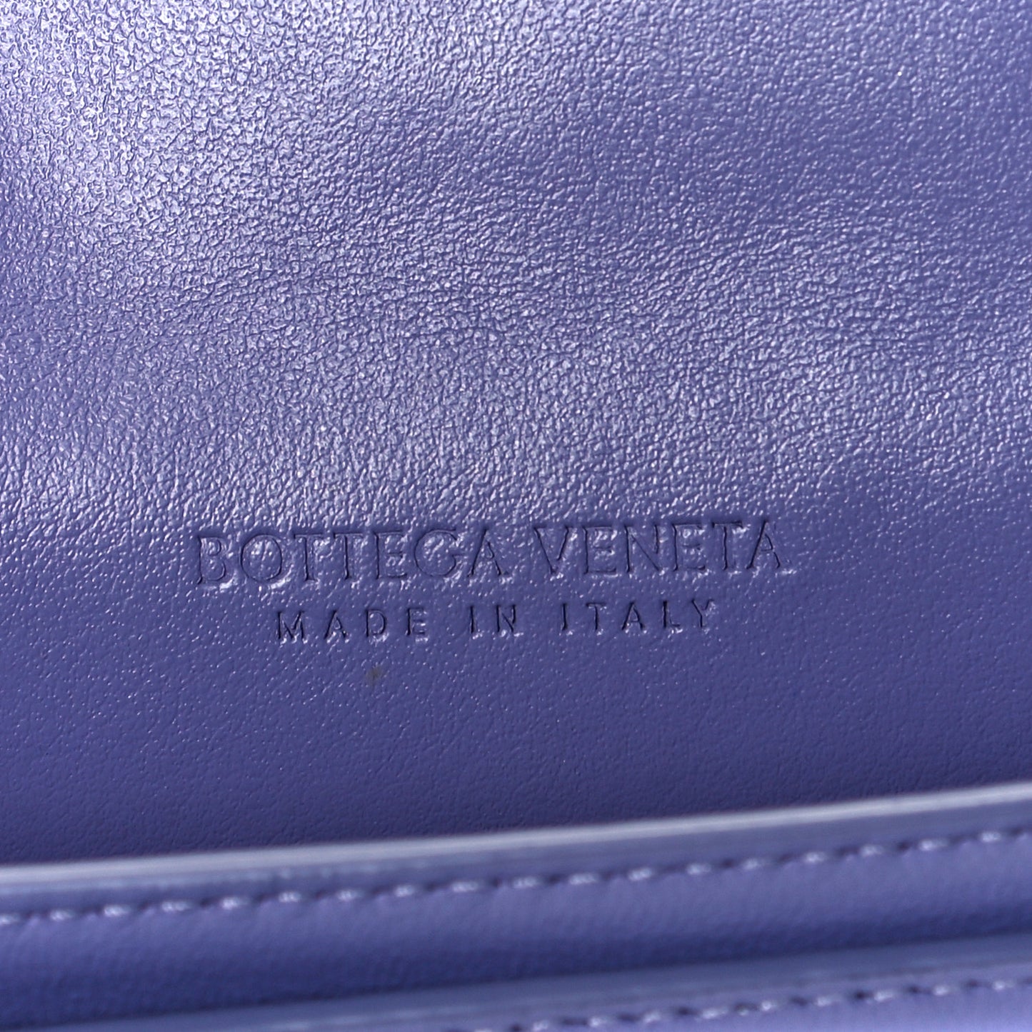 Nappa Intrecciato Card Holder Lavender