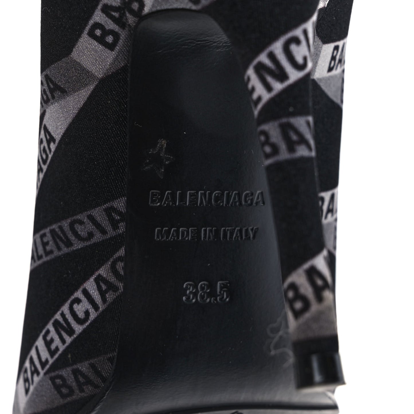 Spandex Losange Monogram 110mm Booties 38.5 Gris Black