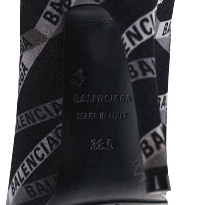 Balenciaga Spandex Losange Monogram 110mm Booties 38.5 Gris Black 6 of 6