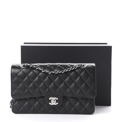 Chanel Caviar Quilted Medium Double Flap Black 11 of 11