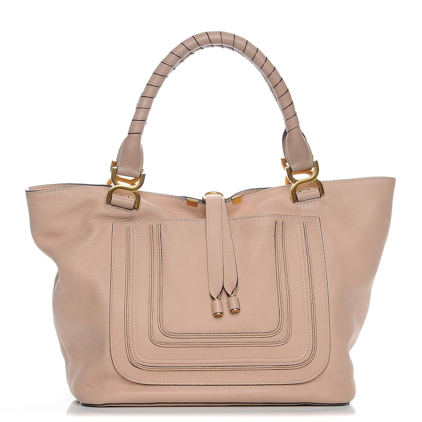 Calfskin Large New Marcie Tote Blush Nude