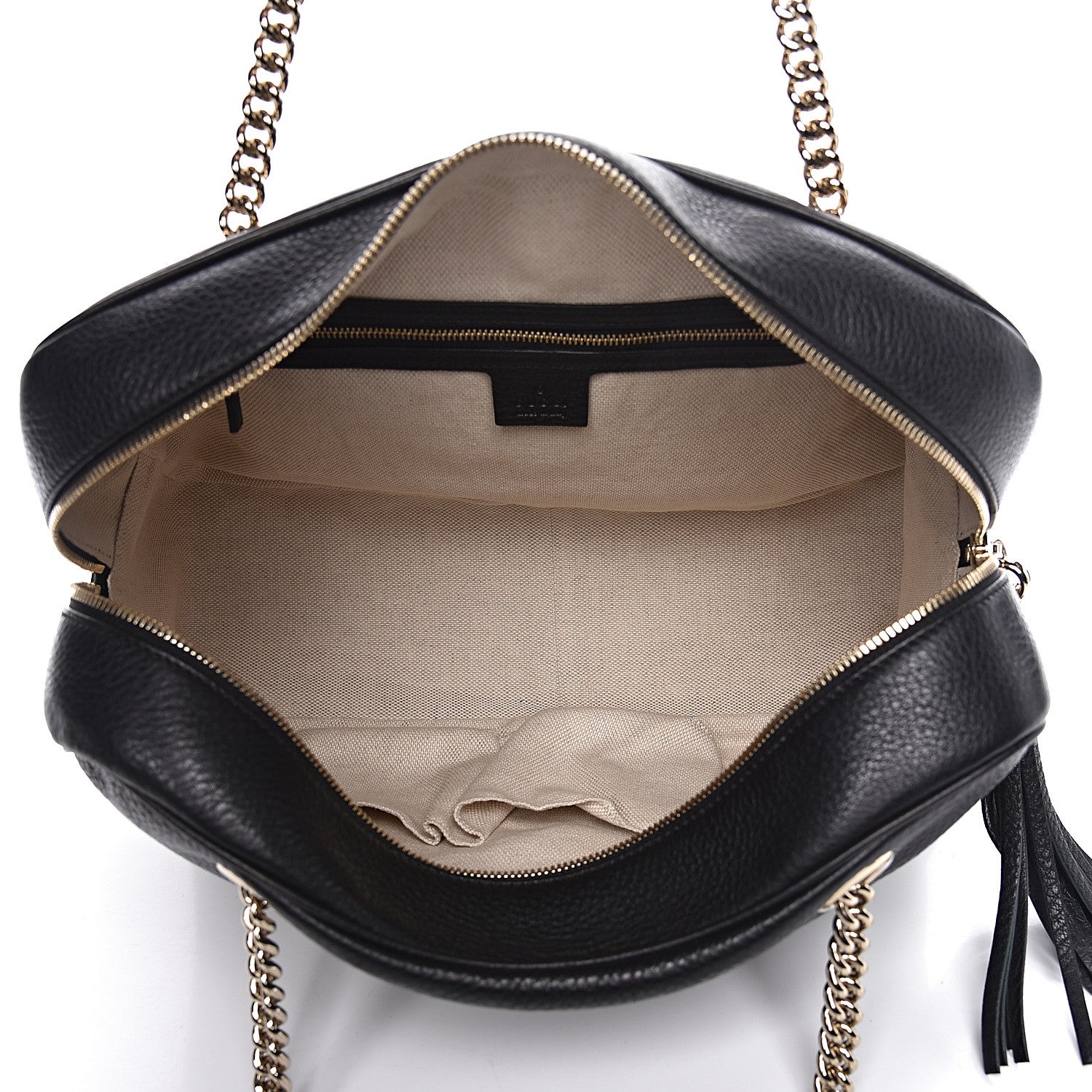 Gucci Pebbled Calfskin Medium Soho Bowler Black 5 of 10