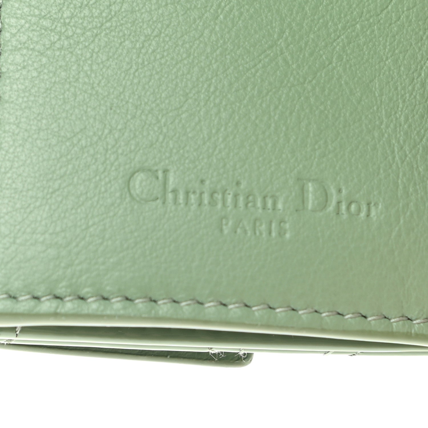 Christian Dior Patent Cannage Lady Dior Lotus Wallet Queen Mint 6 of 7