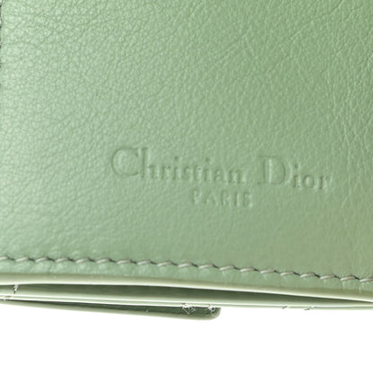 Christian Dior Patent Cannage Lady Dior Lotus Wallet Queen Mint 6 of 7