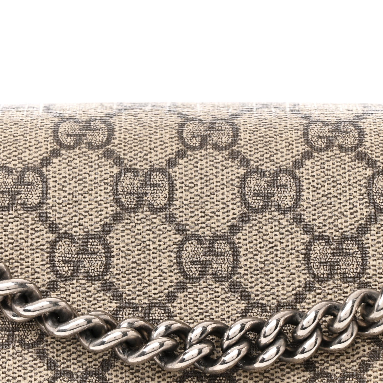 Gucci GG Supreme Monogram Suede Cudu Medium Dionysus Shoulder Bag Beige Ebony Vulcanic Red 9 of 16