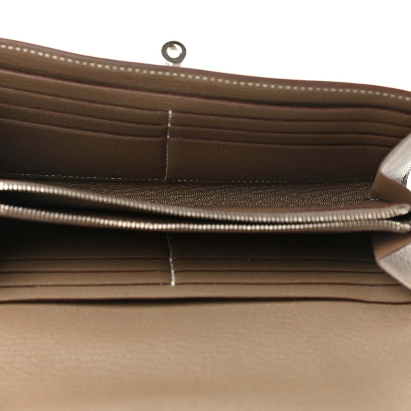 Chevre Mysore Kelly Longue Wallet Etoupe
