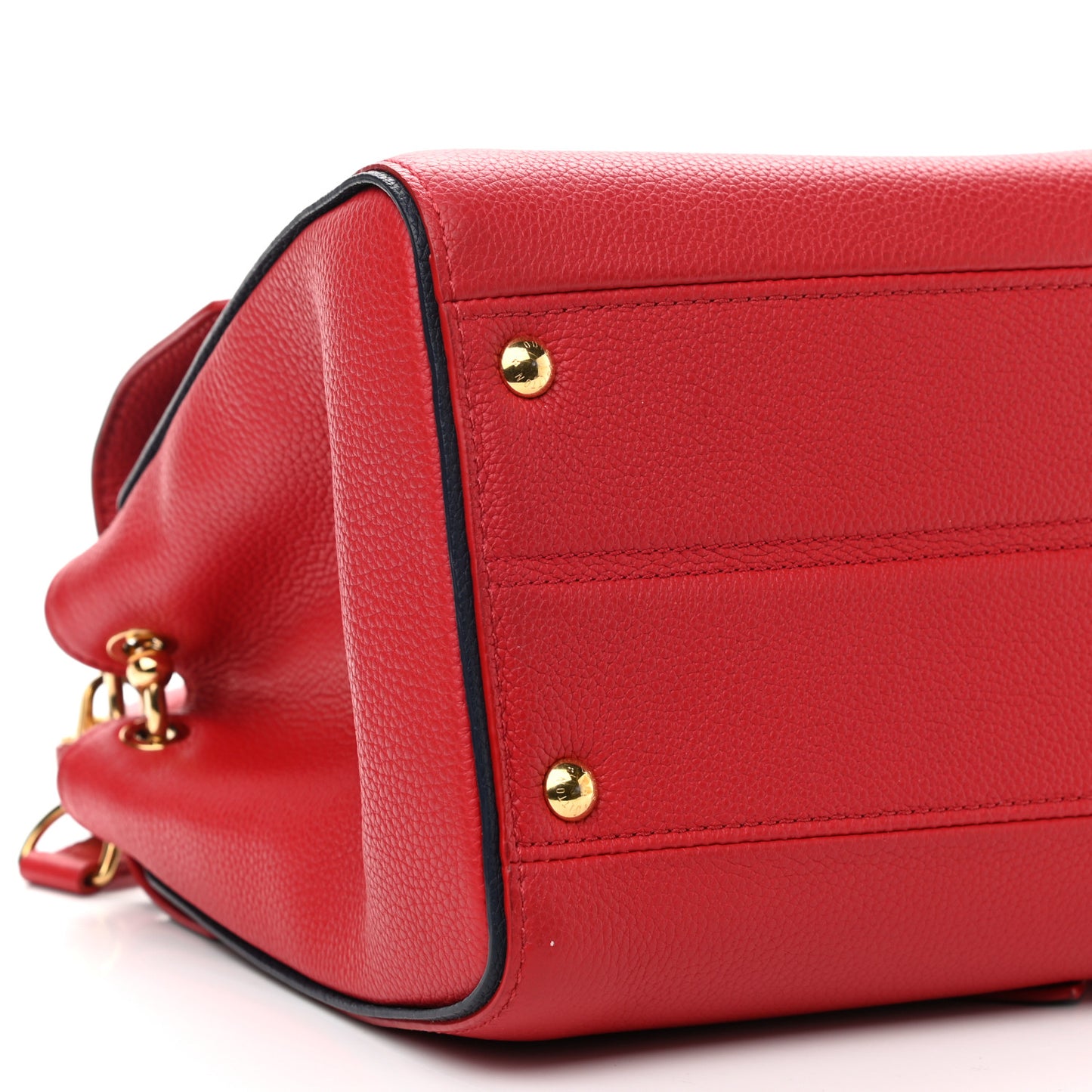 Grained Calfskin Monogram Double V Rubis