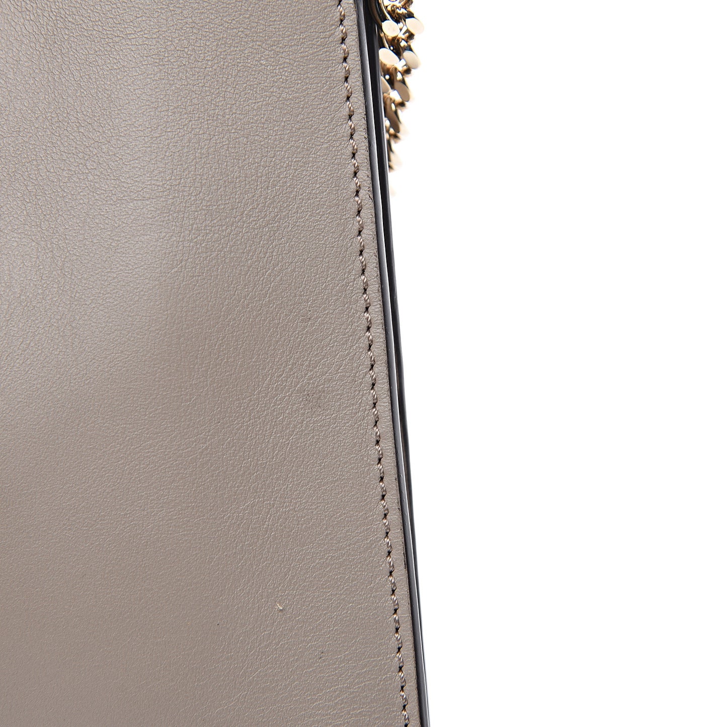 Suede Calfskin Mini Faye Bracelet Bag Motty Grey