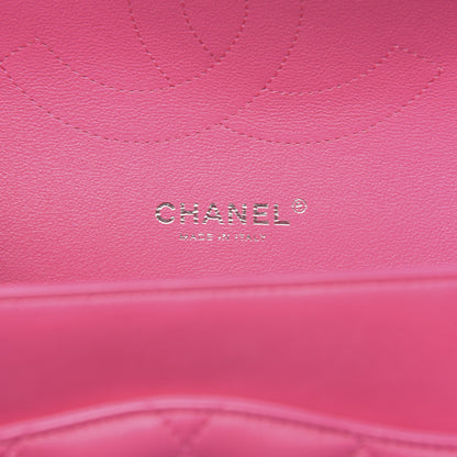 Chanel Lambskin Quilted Jumbo Double Flap Dark Pink 6 of 10