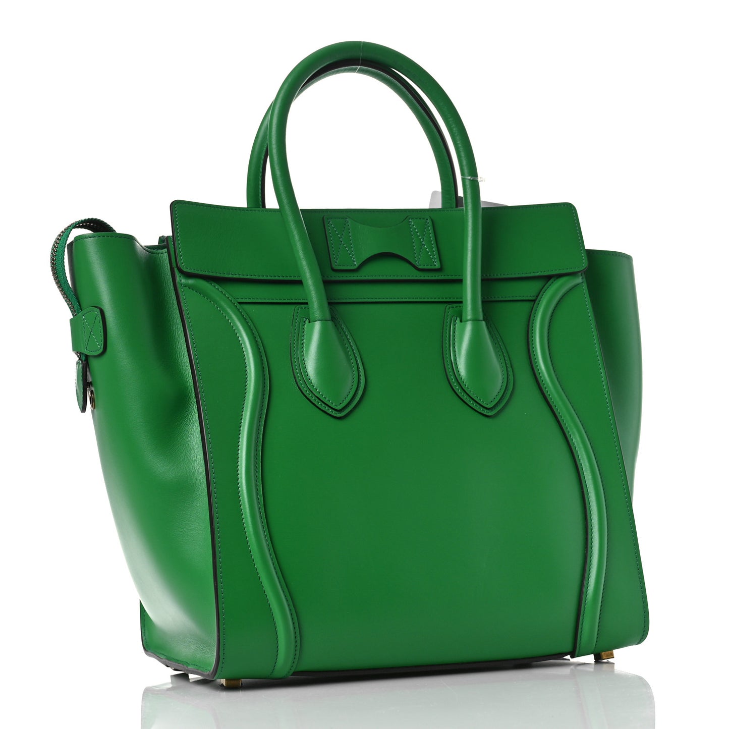 Palmelato Calfskin Micro Luggage Grass