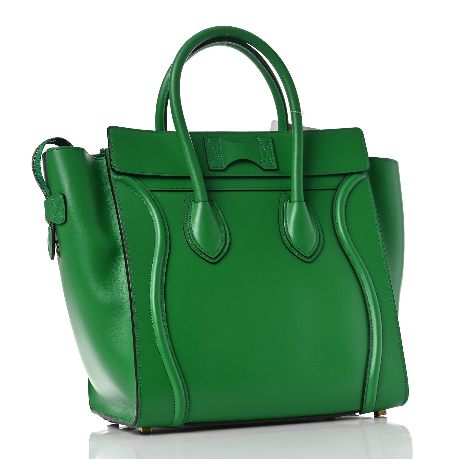 Celine Palmelato Calfskin Micro Luggage Grass 3 of 8