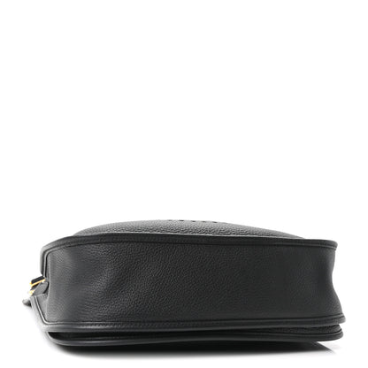 Hermes Taurillon Clemence EVELYNE III GM Black 4 of 10