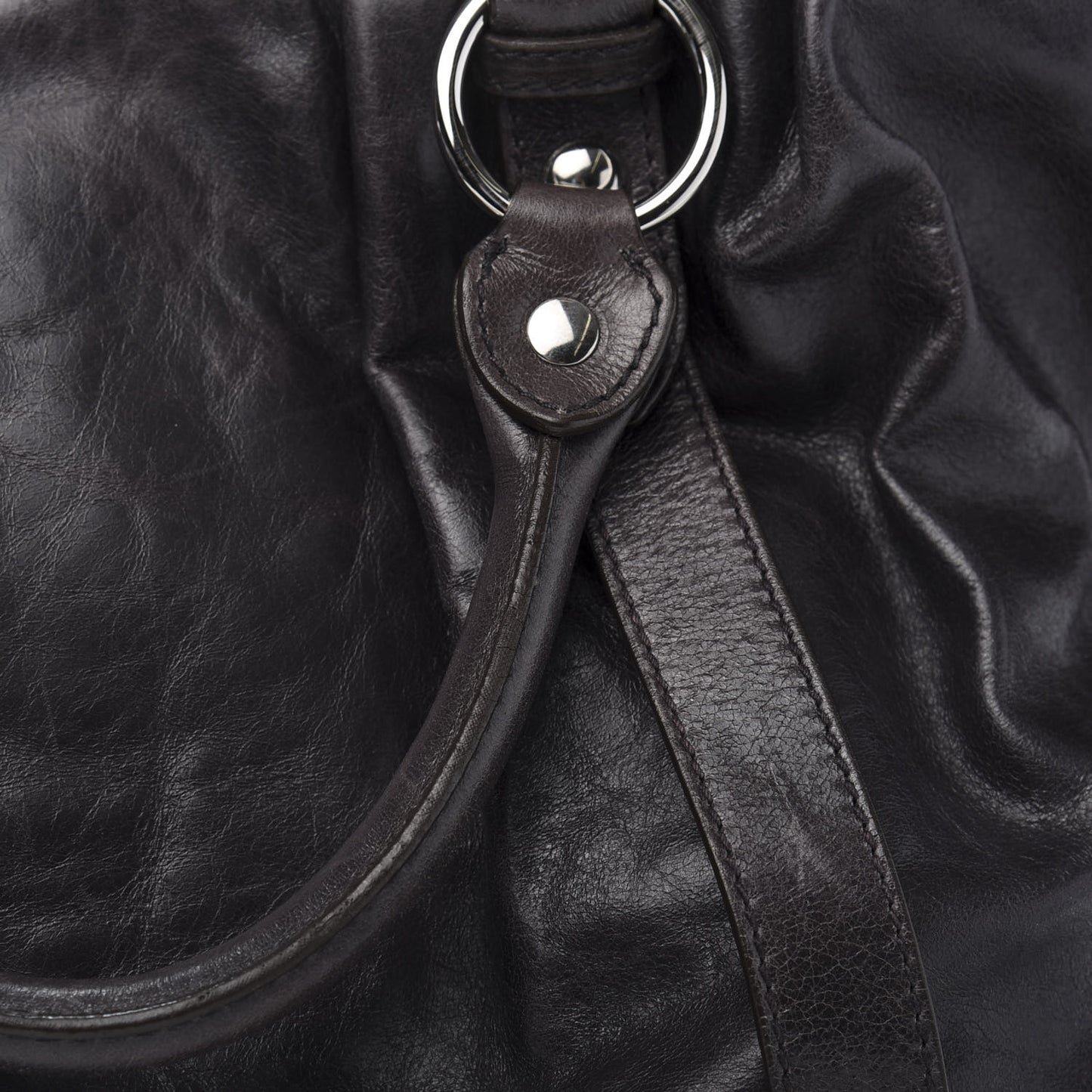 Vitello Shine Top Handle Satchel