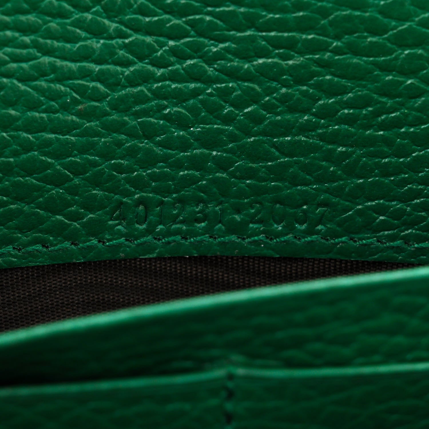Gucci Calfskin Mini Dionysus Chain Wallet Emerald 8 of 12