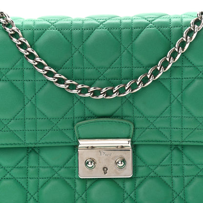 Christian Dior Lambskin Cannage Large Miss Dior Flap Green 7 of 11
