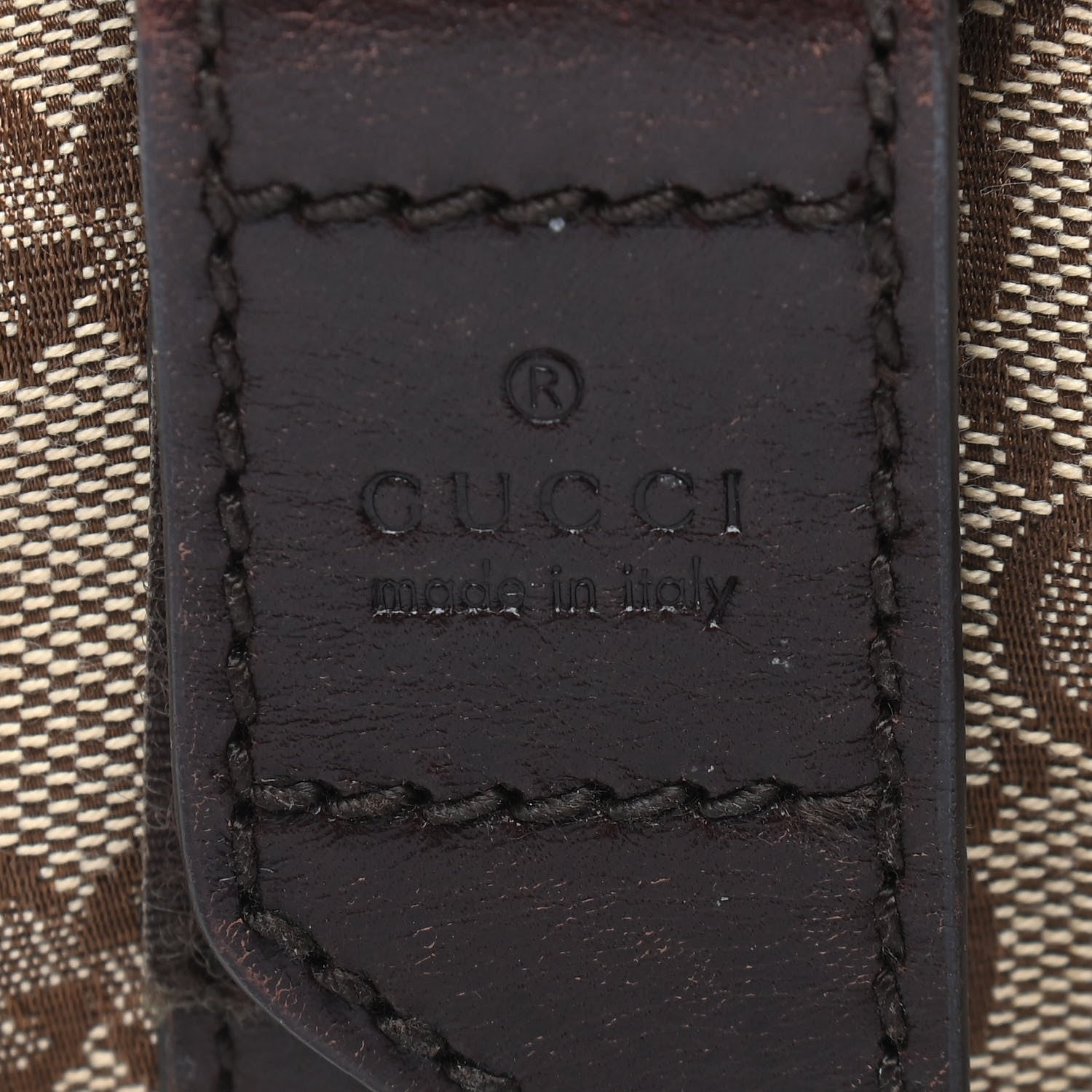 Gucci Monogram Waist Belt Bag Dark Brown 8 of 10